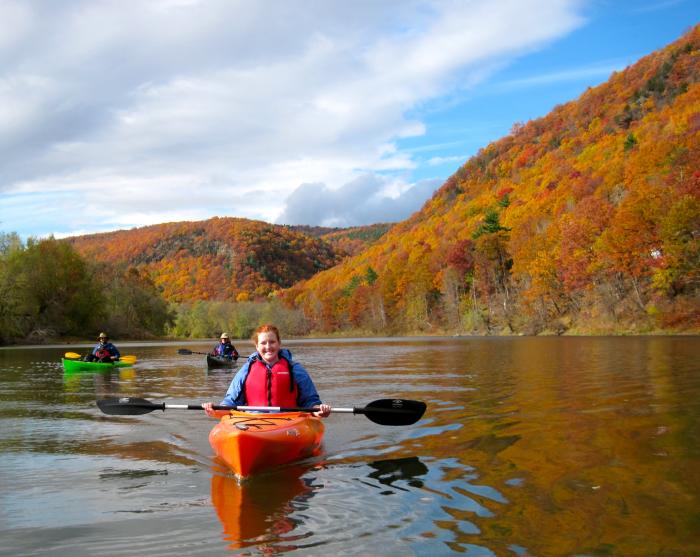 Water, Water Everywhere in the Finger Lakes Chemung River in Fall
