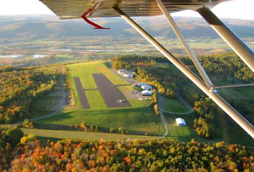 20 Reasons to be Thankful in the Finger Lakes Chemung - Fall View from glider