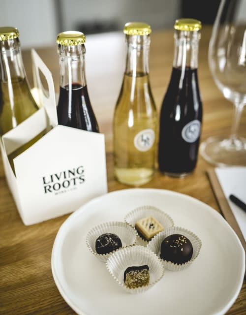 Wine Tastings Go Virtual Living Roots Chocolate & Wine Pairing