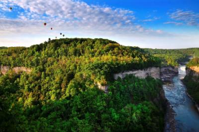 20 Reasons to be Thankful in the Finger Lakes Livingston Letchworth Balloons Landscape Pic
