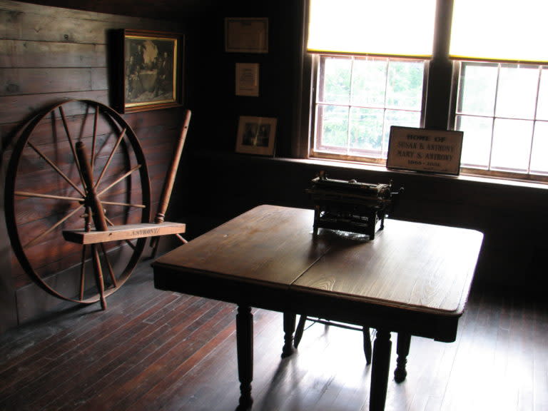11 Places to Dive into Women's History in the Finger Lakes Susan B Anthony workspace, Rochester, NY